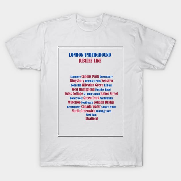 London Underground: Jubilee Line T-Shirt by fantastic-designs